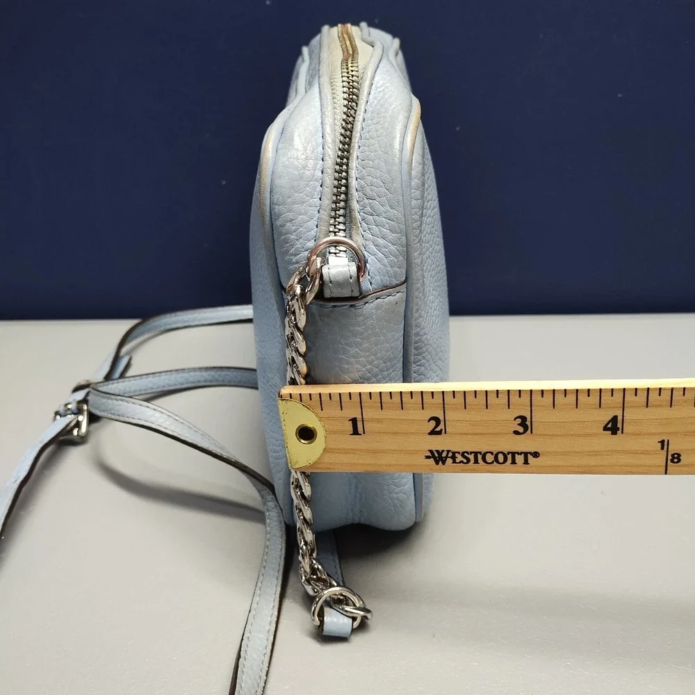 Michael Kors Crossbody Bag Women's Light Blue‎ Inner Pockets Adjustable Strap